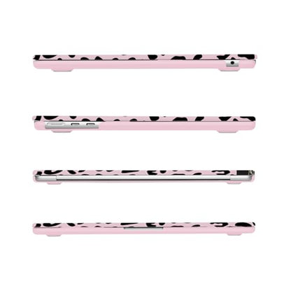 MOSISO Compatible with MacBook Air 13 inch Case M5 2026 M4 2025 M3 M2 2024-2022 A3449 A3240 A3113 A2681, 3 in 1 Leopard Grain Hard Case&Keyboard Cover&ScreenFilm for MacBook Air 13.6 Case, Pink - color: Pink