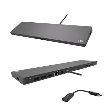Cyber Acoustics Docking Station (DS-2000), 6 Pack – USB-C with 100W Power Delivery, Laptop Cooling, Dual 4K Monitor Displays, 4 USB-A Ports, Ethernet, Includes 6 Active DisplayPort to HDMI Adapters - size: DS-2000-6 Pack