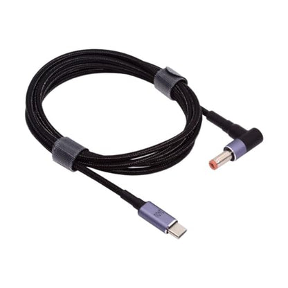 chenyang USB C to DC 5.5x2.5mm 20V Power 65W 100W 135W 140W PD Charge Cable for Laptop - color: Black 140W 5.5x2.5MM