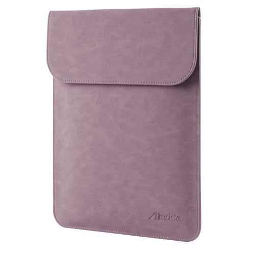 Allinside 13 inch Laptop Sleeve Case for MacBook Neo A18 Pro/MacBook Air 13 2018-2026/MacBook Pro 13 2016-2022, Waterproof PU Suede Leather Laptop Sleeve Bag Protective Vertical Case Cover, Purple - color: 06-Purple, size: 13" for New MacBook Air 13/ Pro