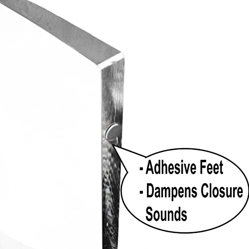 AMT Acrylic Laptop Monitor Stand & Computer Riser with Cat Keyboard Protector, Space-Saving Design, Extra Storage, Clear Shelf - Ideal for Monitors, Laptops, Printers, Desktop Decor