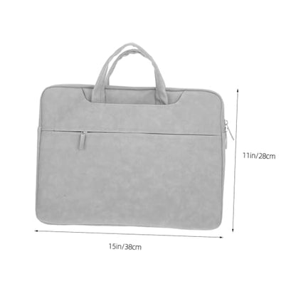 Laptop Sleeve Case for Notebook Pu Protective Bag Front Pocket Water-Resistant Carrying Case for Business Travel Compatible Laptops