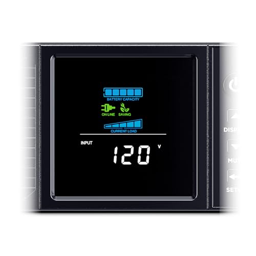 CyberPower CP2000PFCRM2U PFC Sinewave UPS Battery Backup | 2000VA/1200W, 8 Outlets, AVR, Short Depth 2U Rackmount, UL Certified - size: 2000VA, style: Rackmount 2U