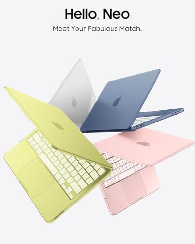 Fintie Case for MacBook Neo 13 Inch with Keyboard Skin & Screen Protector | 2026 A3404, Snap-On Design, Slim Fit, Matte Hard Shell Cover, Fingerprint Resistant, Frost Clear - color: Frost Clear