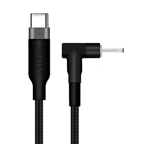 1M 100W USB-C to DC4.0x1.7mm PD Laptop Charging Cable | Built-in PD&E-marker chip,hook design,safe stable 65-100W laptop power conversion - style: 1m/3.28ft USB-C Male to DC4.0x1.7mm