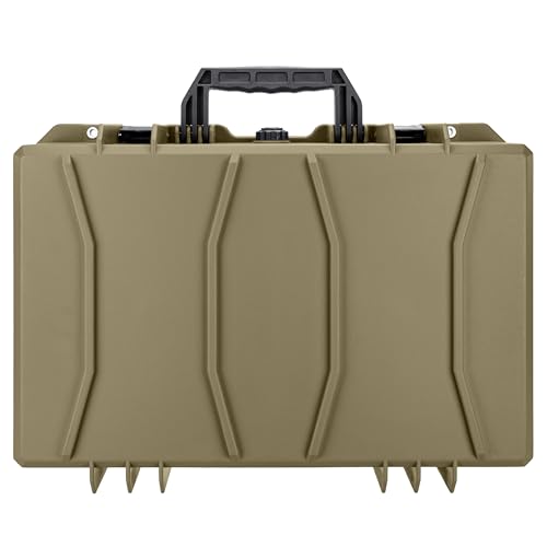 Eylar 21.6" Intact Series Carry-On Hard Camera Case, Lightweight and Durable Stacker Design with Foam (Dark Earth) - color: Dark Earth