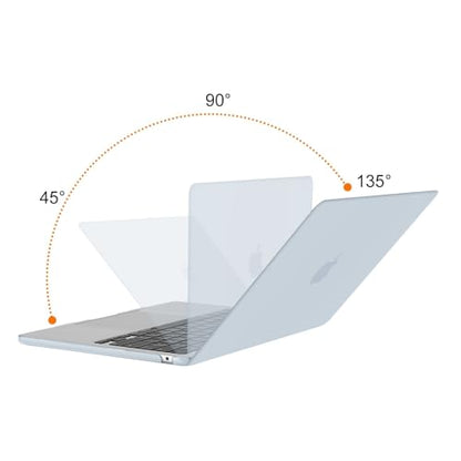 MOSISO Compatible with MacBook Air 13 inch Case M5 2026 M4 M3 M2 2025-2022 | A3449 A3240 A3113 A2681, Scratches-Resistant Protective Hard Shell for MacBook Air 13.6 inch Case, Baby Blue - color: Baby Blue