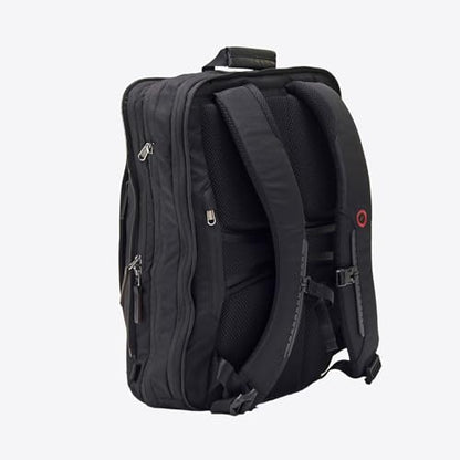 Trilogy Weekender Daypack I Opens like a suitcase, for easy packing. Expands into a 22-liter weekender bag. Hidden under sling holds yoga mat or sleeping bag, and doubles as a rear cover (Black) - color: Black