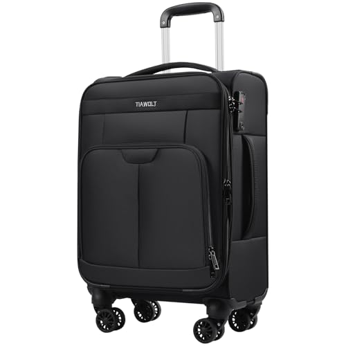 Carry on Luggage with Spinner Wheels 20-Inch,Lightweight Expandable Luggage Set Carry-on Suitcase with Wheels Women Men-Black - color: Black, size: Carry-on 20 inch