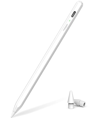 Metapen Pencil Air8 for Apple iPad 2018-2026, 10 Min Faster Charge, Palm Rejection Stylus Pen for iPad a16/11/10/9/8/7/6th Gen, Pro 12.9/11/13-inch M4/M5, Air 3/4/5/M2/M3/M4, Mini 5/6th - style: Apple pencil