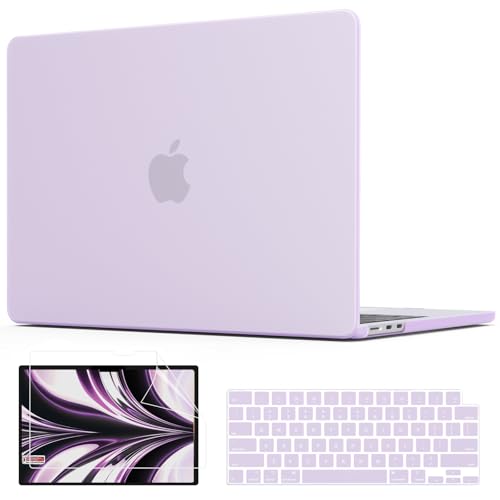 AKIT Compatible with MacBook Air 13 inch Case 2026 2025 2024-2022 M5 M4 M3 M2 Model A3449 A3240 A3113 A2681, Protective Laptop Hard Shell for Mac Air 13.6" + Keyboard & Screen Cover, Lavender Purple - color: Lavender Purple