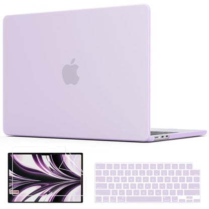 AKIT Compatible with MacBook Air 13 inch Case 2026 2025 2024-2022 M5 M4 M3 M2 Model A3449 A3240 A3113 A2681, Protective Laptop Hard Shell for Mac Air 13.6" + Keyboard & Screen Cover, Lavender Purple - color: Lavender Purple