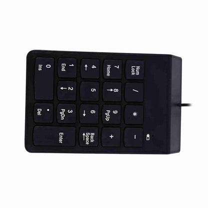 SUNGOOYUE USB Numeric Keypad, ABS Wired Number Pad 18 Keys USB 2.0 Plug and Play Spill for Laptop Desktop Data Entry Accounting Spreadsheet Users