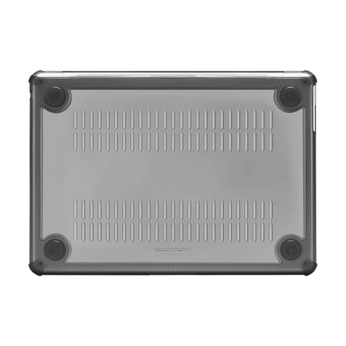 MOSISO Compatible with MacBook Air 15 inch Case M5 2026 M4 M3 M2 2025-2023 | A3448 A3241 A3114 A2941,Anti-Cracking,Heavy Duty Shock-Absorbing Hard Shell Case with TPU Bumper&Keyboard Cover, Smoke Gray - color: Smoke Gray