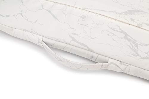 Kinmac 360° Heavy Duty Protective Laptop Sleeve Case Bag Cover with Handle for MacBook Air 13 inch,iPad Pro 13 inch and 13.3 inch HP,Dell,Lenovo,Asus,Acer Laptop (White Marble) - color: White Marble, size: 12 inch-13.3 inch
