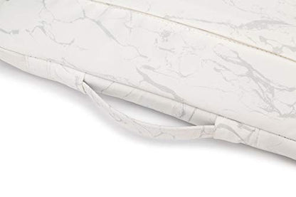Kinmac 360° Heavy Duty Protective Laptop Sleeve Case Bag Cover with Handle for MacBook Air 13 inch,iPad Pro 13 inch and 13.3 inch HP,Dell,Lenovo,Asus,Acer Laptop (White Marble) - color: White Marble, size: 12 inch-13.3 inch