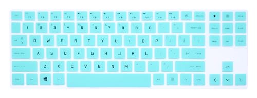 Silicone Keyboard Cover Skin Compatible for HP OMEN 16.1" 16t-u000 16-u0097nr Series, HP OMEN 16.1" 16t-wf000 16-wf0097nr 16z-xf000 16z-xd000 16-xf0087nr Series Gaming Laptop WITHOUT Number Pad (Mint) - size: Compatible for HP OMEN 16.1" 16-u