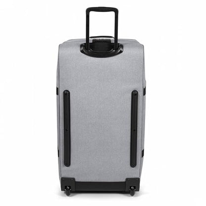 Eastpak Tranverz L – 121L Large Wheeled Luggage with Dual Compartments, TSA Lock, Compression Straps & Smooth-Wheeling System, Sunday Grey - color: Sunday Grey, size: 121 Liter Checked Bag