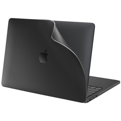 BlueSwan Flexible Case for MacBook Pro 13 inch, M2 M1 2022-2016 | Anti-Scratch Protective Laptop Cover with Grippy Matte Texture, Seamless Fit and Lightweiht, Frosted Black - color: Frosted Black, size: Pro 13-inch (2018-2022)