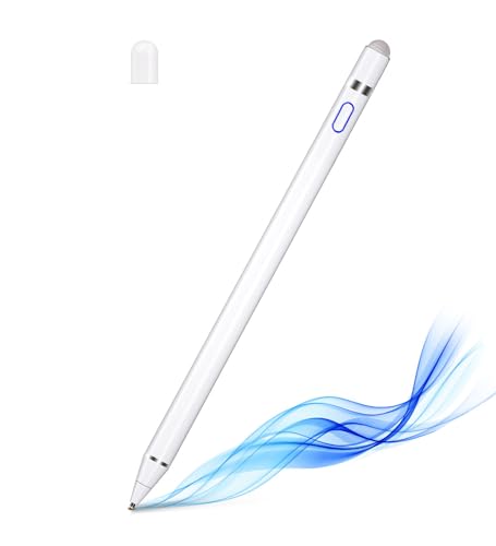 Active Stylus Pen for Touch Screens,Dual Pen Tips for Drawing Writing,High Precise Universal Digital Pencil for A-pple i-Phone 17/16/15/14/13/12/11/X, i-Pad Air/Pro/Mini,Tablet/Phone/Sam-Sung/K-indle - color: White