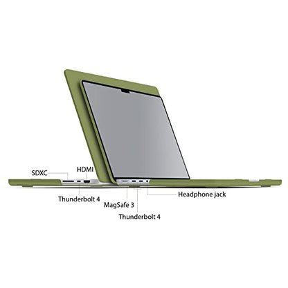 IBENZER Compatible with MacBook Pro 14 Inch Case 2026 2025 2024 2023 2022 M5 M4 M3 M2 M1 A3434 A3112 A3185 A3401 A2918 A2992 A2779 A2442 Mac Pro/Max,HardShellCase&KeyboardCover,Macha,T14MOGN+1 - color: Macha Green, size: For Macbook Pro 14" with Touch ID