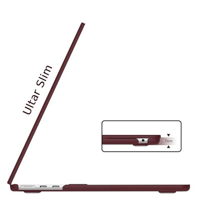 B BELK for MacBook Air 13 inch Case M5 2026 2025-2022 M4 M3 M2, Marsala Red | A3449 A3240 A3113 A2681, Plastic Hard Shell for MacBook Air 13.6 inch Case with Keyboard Cover & Screen Protector - color: Marsala Red