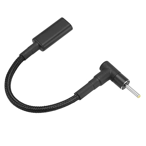 ASHATA Type C Female Input to DC Power PD Charge Cable, USB C Female to 2.5x0.7mm DC Male Power PD Cable 100W PD Fast Charging Cable for Laptop Charging