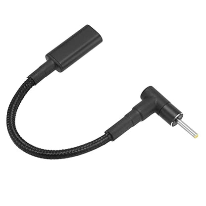 ASHATA Type C Female Input to DC Power PD Charge Cable, USB C Female to 2.5x0.7mm DC Male Power PD Cable 100W PD Fast Charging Cable for Laptop Charging