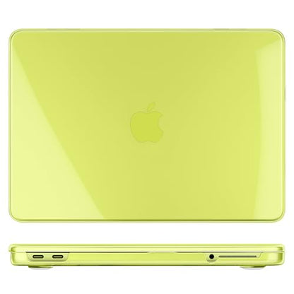 DONGKE Clear Case for MacBook Neo 13 Inch 2026 (Model A3404 | A18 Pro Chip) | Crystal Citrus Hard Shell Cover with Screen Protector & Keyboard Cover & 2 USB-C Adapters - color: Crystal Citrus