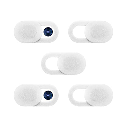 5-Pack Webcam Cover Slide, Ultra-Thin Privacy Shield for Laptop, Tablet, Phone, Desktop, Sliding Lens Cover for Personal and Office Use - color: 5 White