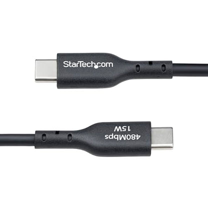 StarTech 10-Pack 6ft/1.8m USB-A to USB-C Charging Cable (USB2AC6FBKE10PK) | USB 2.0 480Mbps, Charge and Sync, TPE Jacket, Nickel-Plated Connectors, Aluminum Braided Shield, 15W 3A Fast Charge, Black - color: Black, size: 6 ft, style: 10-Pack