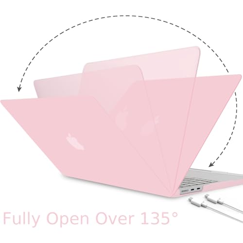 B BELK for MacBook Air 13.6 inch Case M5 2026 2025-2022 M4 M3 M2, Baby Pink | Model A3449 A3240 A3113 A2681, Plastic Hard Shell Case for MacBook Air 13 inch Case with Keyboard Cover & Screen Protector - color: Rose Quartz