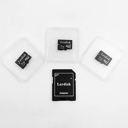 Factory Wholesale Micro SD Card 1GB Pack of 3 in Bulk MicroSD with Adapter Produced by Authorized Licencee (1GB) - size: 1GB Class4