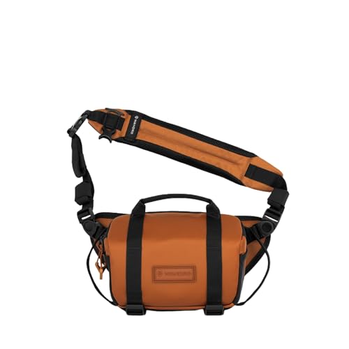 WANDRD All New ROGUE Sling V2: Weather-Resistant Everyday Carry Bag with Lightning Fast Access, Customizable Interior, Laptop Sleeve & Tripod Pocket – Minimalist Crossbody for Travel, EDC & Creators - color: Sedona Orange, style: 4l
