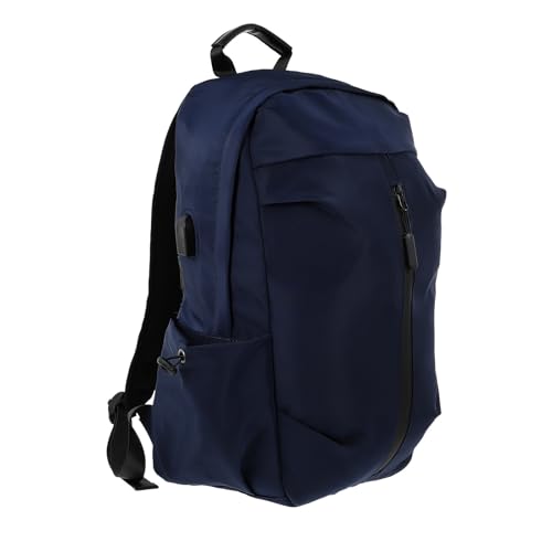Didiseaon Laptop Backpack with USB Charging Port for Men, Business Travel Computer Bag, Blue Sturdy Outdoor Work Backpack