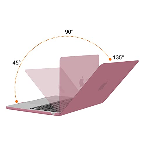 MOSISO Compatible with MacBook Air 13 inch Case M5 2026 M4 M3 M2 2025-2022 | A3449 A3240 A3113 A2681, Scratches-Resistant Protective Hard Shell for MacBook Air 13.6 inch Case, Dusty Rose - color: Dusty Rose