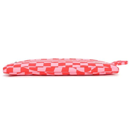 Pink Checkered Laptop Sleeve Case with Handle and Pockets for MacBook Pro 16 and 15 Inch,15.6 Inch Laptop - color: Pink Checkered, size: 15 inch-15.6 inch