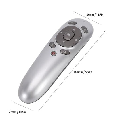 GOWENIC Wireless Presentation Clicker, 2.4G Accurate Remote Control Motion Sensing Ergonomic Design Computer Presenter with USB Receiver for Computer Laptop