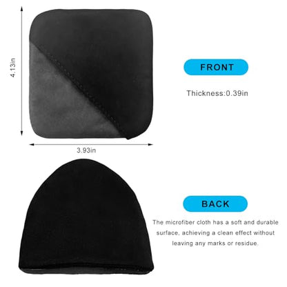 Ohleats 2 PCS Car Screen Cleaner, Microfiber Auto Screen Cleaning Pad, Foldable Touch Screen Cleaner Cloth for Vehicle Dashboard LCD Display, Car Cleaning Kits (Triangle+Square) - color: Triangle+square