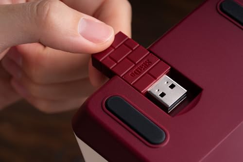 8Bitdo Retro 18 Mechanical Numpad for Windows & Android, Fami Edition | Bluetooth, 2.4G and Wired, Calculator Mode, Retro LED Display, Dye-sub PBT Keycaps - color: Fami Edition