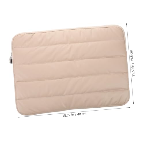 POPETPOP Laptop Sleeve Organizer Multiple Compartments Water-resistant Polyester Protective Bag for Notebook and Accessories for Travel and Work