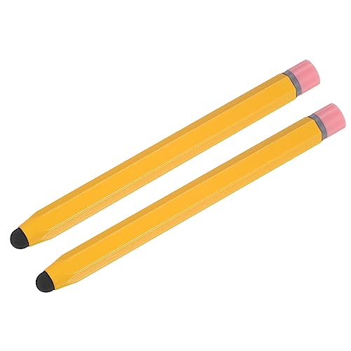 MECCANIXITY 2pcs Stylus Pens for Touch Screens Hexagon Crayon Stylus Pen Universal Capacitive Stylus for All Touch Screen Devices, 4.7" Yellow - color: Yellow, size: 4.7"