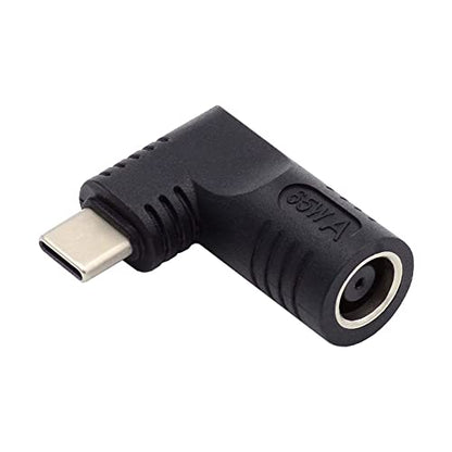 DC Jack 7.9x5.4mm Input to USB-C Type-C Angled 90 Degree Power Plug Charge Adapter for Laptop Phone - style: 7.9x5.4mm