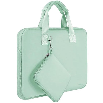 Hseok Laptop Sleeve 13.3-14 inch Case with Small Pouch, Neoprene Computer Bag Compatible with MacBook Neo/Pro 14 M5/M4/M3/M2/M1, Mac Air/Pro 13.3, XPS 14 and Most 13-14 inch Notebooks,Spring Blue - color: Spring blue, size: 13"-14"