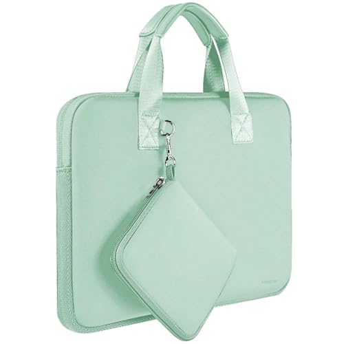 Hseok Laptop Sleeve 13.3-14 inch Case with Small Pouch, Neoprene Computer Bag Compatible with MacBook Neo/Pro 14 M5/M4/M3/M2/M1, Mac Air/Pro 13.3, XPS 14 and Most 13-14 inch Notebooks,Spring Blue - color: Spring blue, size: 13"-14"