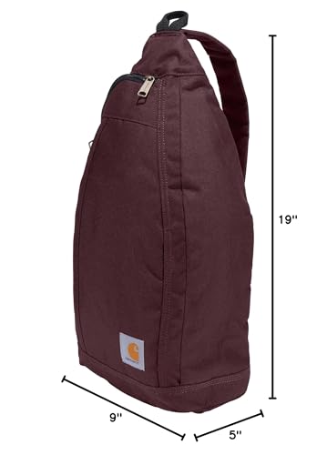 Carhartt Durable Sling Bag, Crossbody Backpack with Side Release Buckle, Tablet Sleeve and Adjustable Strap, Port - color: Crossbody Backpack (Port)