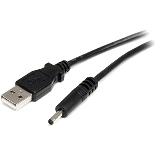 StarTech 3ft/0.9m USB to Type H Barrel 5V DC Cable, Black (USB2TYPEH) - size: 3 ft / 1m, style: Type H