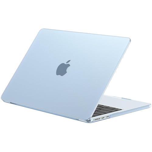EooCoo Case for MacBook Air 13 inch M5/M4/M3/M2 2026-2022, Matte Sky Blue | Scratch & Fingerprint Resistant, Fit for Air 13.6-inch, Invisible Armor, For Work & Travel, A3449/A3240/A3113/A2681 - color: Original Sky Blue, size: Air 13.6-inch