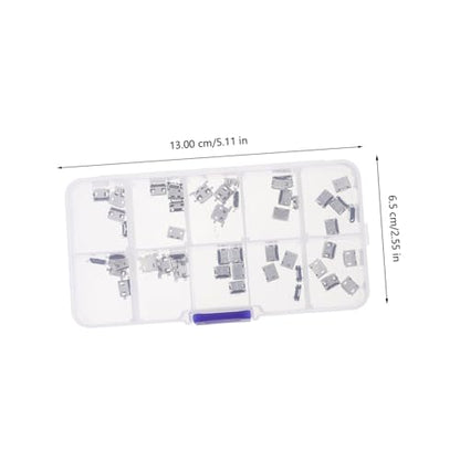 50pcs USB Female Socket Connector Construction Pin USB Solder Type for Mobile Devices and Projects