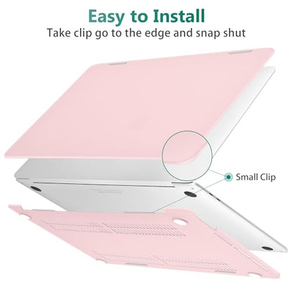 May Chen for MacBook Pro 16 Inch 2019 Release Model:A2141,Hard Shell Case Cover Screen Protector & Keyboard Cover for MacBook Pro 16 Retina with Touch ID & Touch Bar - Baby Pink - color: Baby pink